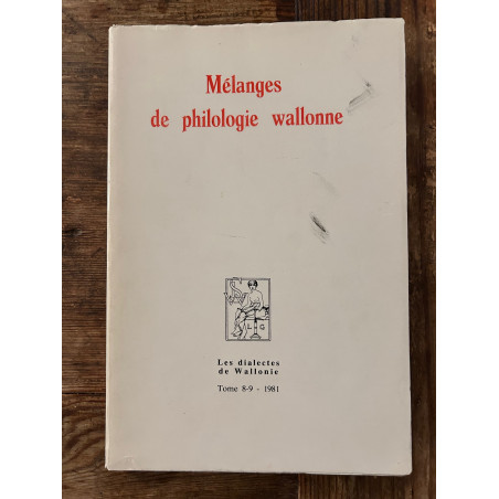 copy of Mélanges de Philologie Wallonne